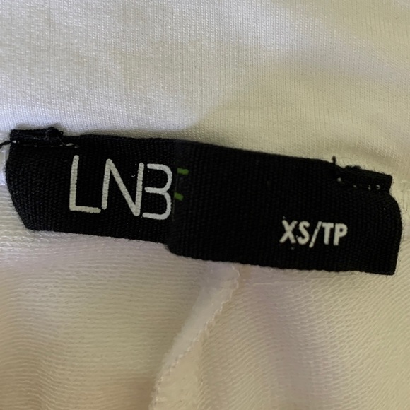 LNBF Bamboo Viscose High Rise White Wide Leg Culottes Women's XS Capris Cropped - Picture 6 of 8